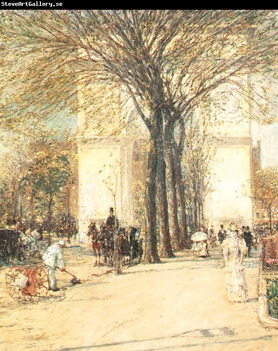 Childe Hassam Washington Arch in Spring